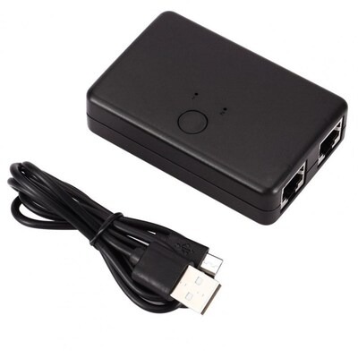 2 Port RJ45 Lan Network Switch Hub Computer Ethernet Intern