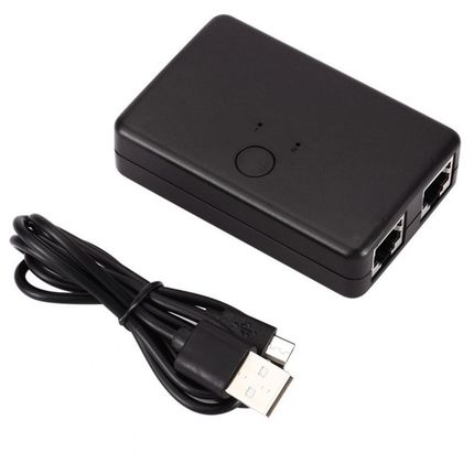 2 Port RJ45 Lan Network Switch Hub Computer Ethernet Intern