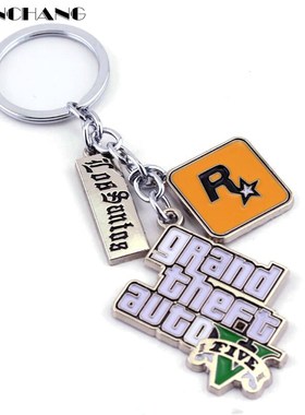 Muti-Pendant Key Holder PS4 Xbox PC Keyfob Game GTA V Grand