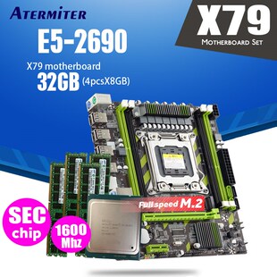 X79 X79G motherboard LGA2011 mini-ATX combos E5 2690 C2 SR0L