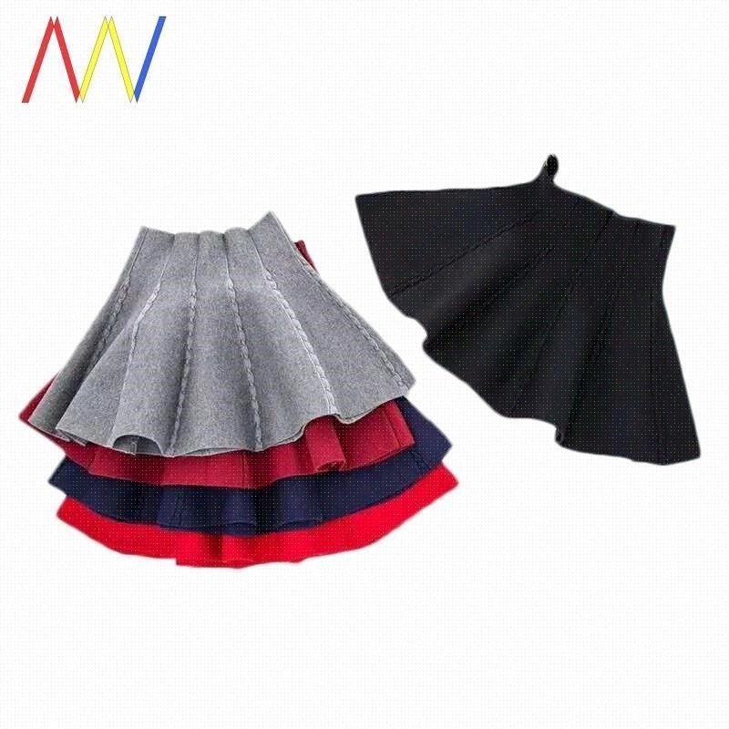 Knit Skirts for girls Fashion Children Winter Tutu Skirt