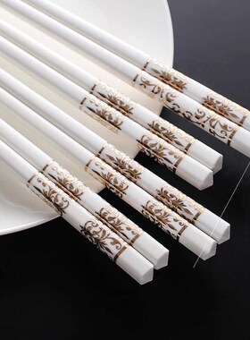 6 pairs of household ceramics chopsticks mouldproof