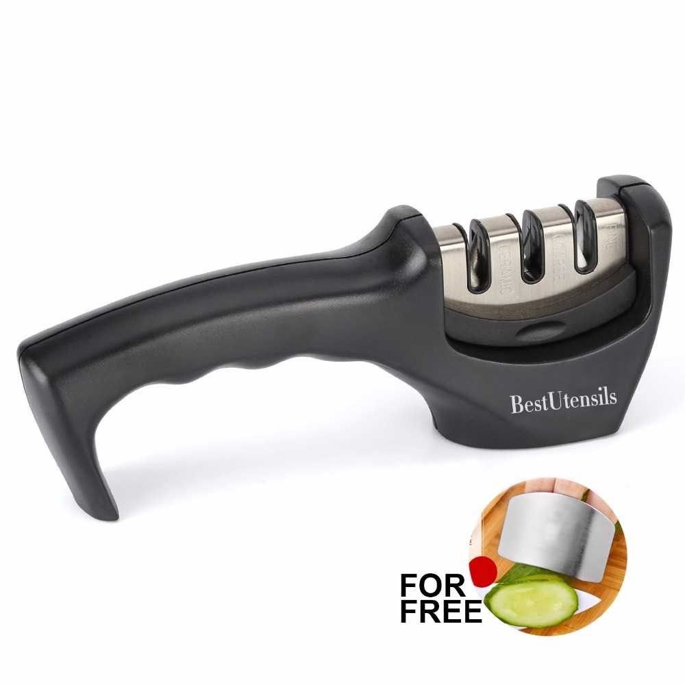 Best Utensils Three Stage Kitchen Knife Sharpener Profession