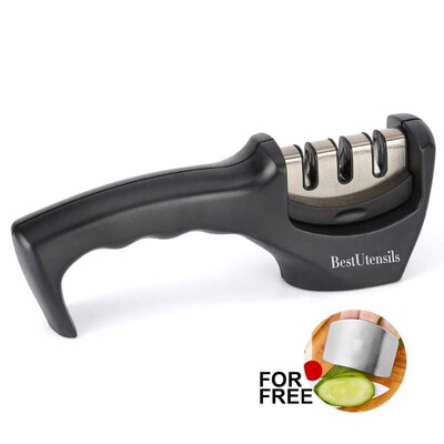 Best Utensils Three Stage Kitchen Knife Sharpener Profession
