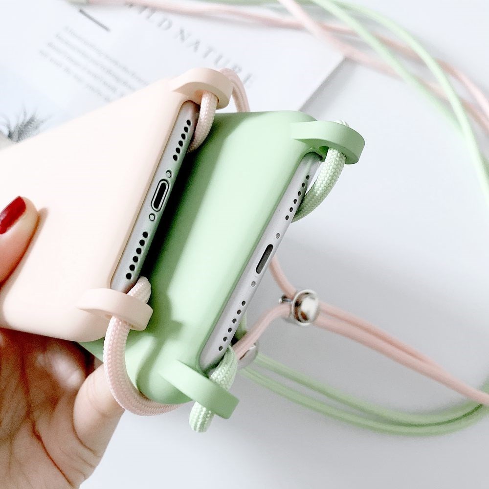 Lanyard Silicone Case For iPhone 11 Pro Max 12 Mini 12Pro 1