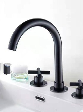 Black Basin Faucets Brass Polished Chrome Deck Mounted Bath
