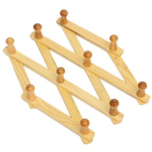 *Wooden Expanding Clothes Hanger Expandable Coat Rack Holder