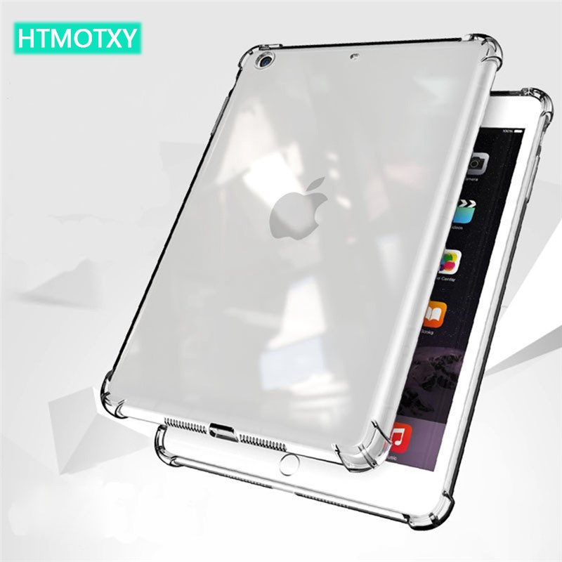 HTMOTXY For iPad 8th Generation Case Transparent Soft TPU C