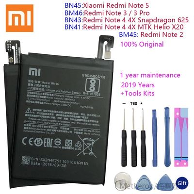 BN43 BN41 BM45 BM46 BN45 Battery For  Redmi Note 5 4 4X 3 2