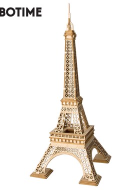 Robotime 3D Wooden Puzzle Eiffel Tower Assembly Model Wood
