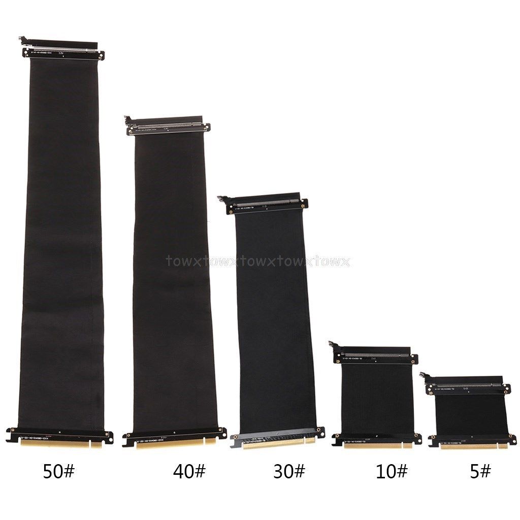 pci  16x flexible cable riser card extension port ada