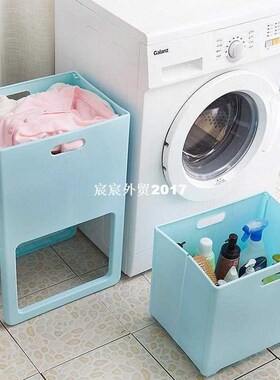 New Foldable plastic storage box dirty laundry basket bathro
