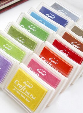 15 Ink Pad Colors DIY Craft Inkpad Handmade Oil Based Rubber