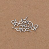 Gold Pins Mini 200pcs Eyelets Eye Hooks Silver Eyepins Screw