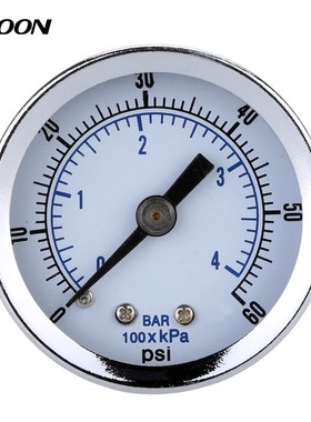 air manometer pressure gauge 1/8'' NPT Air Compressor Hydra