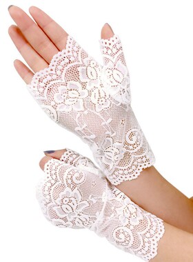 Female Sexy Lace Gloves Erotic Lingerie Accessory Fingerles