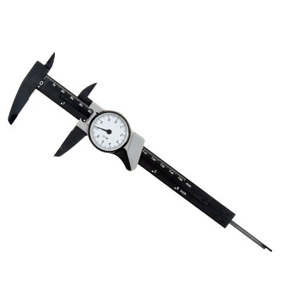 0 150mm Dial Vernier Caliper Depth Battery Powered Adjustab