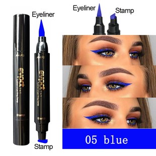 Blue Winged Eyeliner Stamp Waterproof Long Eye Liner Pencil