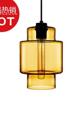 Cord Pendant Lamp Modern Colored Goldfish Cylinder Pendant L