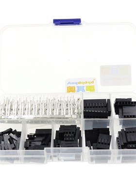 310Pcs 2.54mm 1/2/3/4/5/6/8 Plug Connector Housing and Male