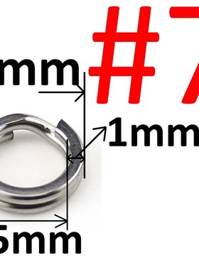 50pcs or 100pcs Stainless Steel Split Ring Diameter 2mm to 1