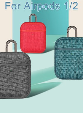Earphone PC Case For Airpods 1 2 Fabric Canvas Cloth Headse