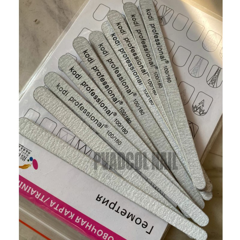 25pcs Professional Acrylic Nail Art Sanding Files 100/180 G
