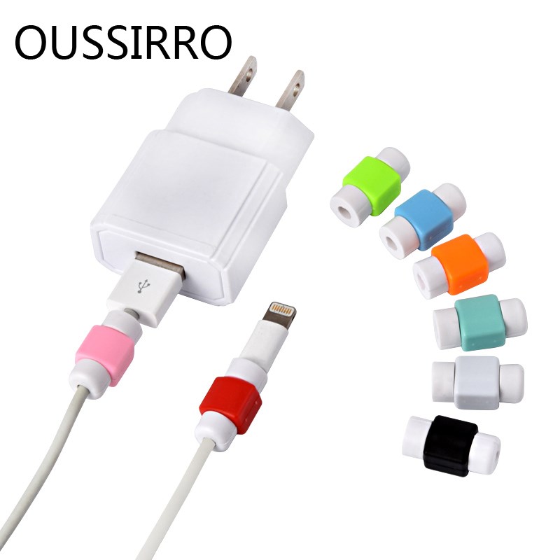 5Pcs/lot Data Line Protection Case Coil Sleeve Protective C