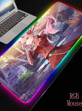 Mairuige Zero Two Anime Girl Gaming RGB Large Mouse Pad Game