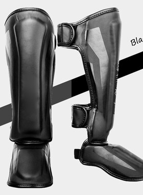 Thicker Boxing Shin Guards PU Leather Protection Leggings Eq