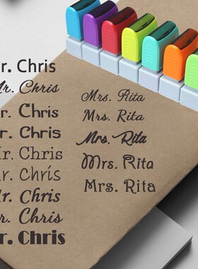 Teacher Name Custom Stamp Signature Calligraphy Selfing ink