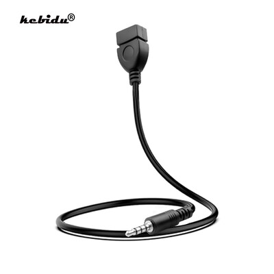 kebidu 3.5mm Audio AUX Jack to USB 2.0 Type A Male to Femal