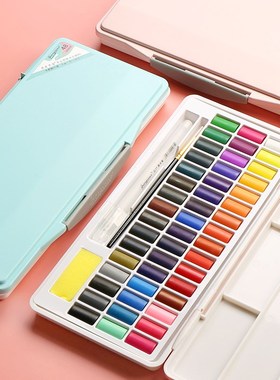 Macarons Watercolor Paint Solid Set 24/36/48 Color Powder Bl