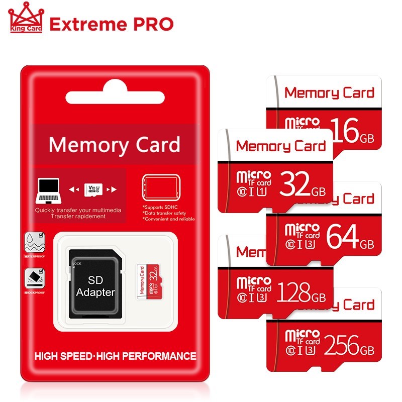 Micro-Sd-Card Carte Memoire Mini Class-10 128GB 16GB 32GB 64