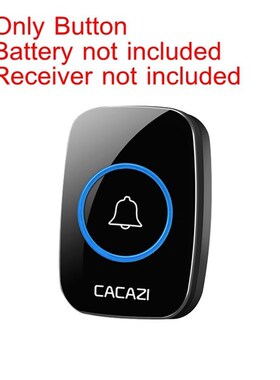 Wireless Doorbell 100-240V Waterproof 60 Rings 5 Volume Chim