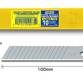 OLFA LBD 10 18mm Double segments heavy duty Snap off Blade