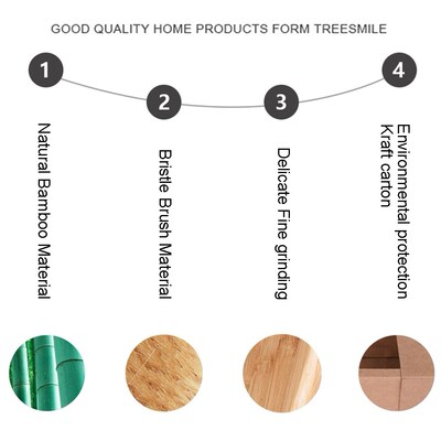 3pcs Eco-friendly Dry Bath Brush Set Body Scrubber Spa Showe