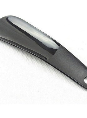 hot 12cm professional black plastick shoe horn spoon shape s