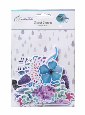 CRZCrafter Printed Paper Diecuts Shapes Paper Ephemera 4c D