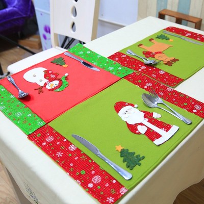 Christmas decorations table mat coasters Christmas restaura