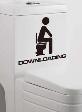 Toilet Toilet Stickers Funny Matchstick Men Decals Planner m