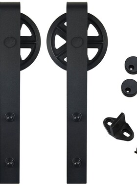Barn Sliding Door Hardware (Large Industrial Wheel), Large W