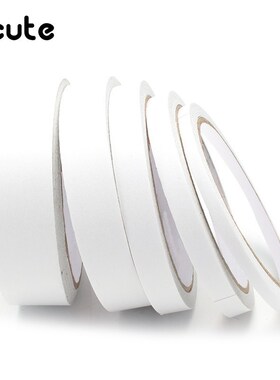 Kicute 5mm 9mm 12mm 18mm 24mm 12M White Double Sided Tape Fa