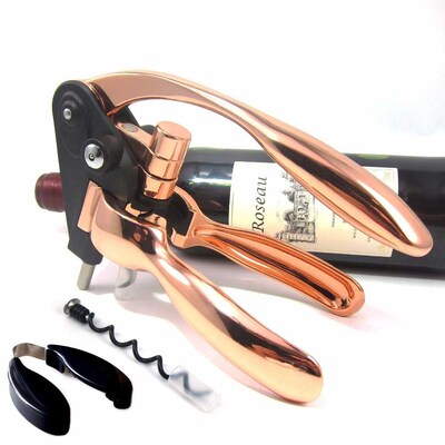 2018 Best Utensils Copper Lever Wine Opener & Foil Cutter Se