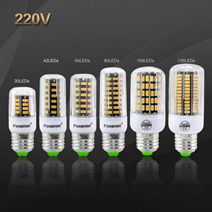 New E27 Led Lamp 220V 230V Corn Light Lampada 5733 Chip 3W 4