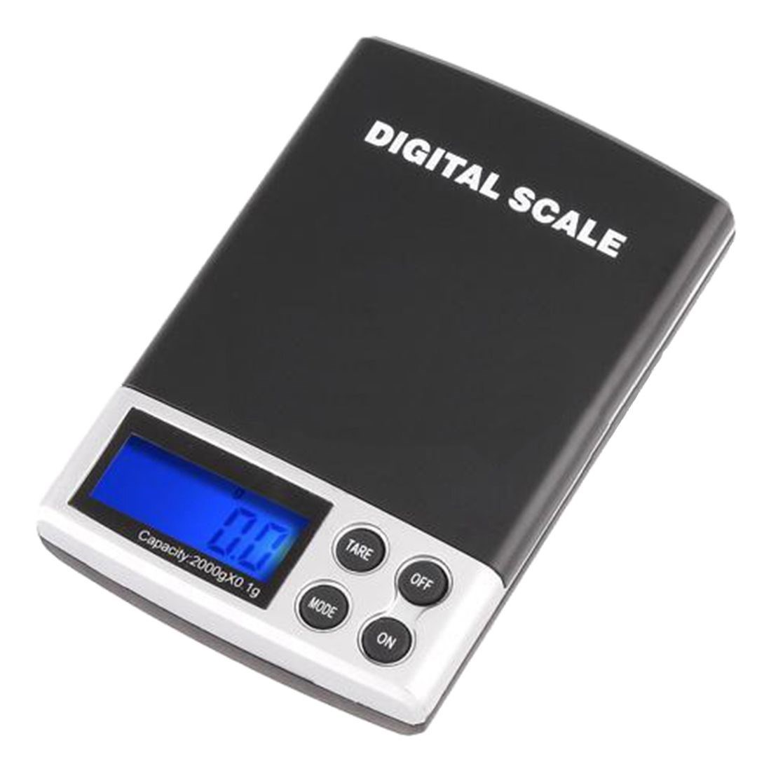 2000g/0.1g Mini LCD Display Pocket Electronic Digtal Gram Je