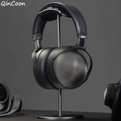 U Type Arc Aluminum Headphone Stand Rack Soft Leather Tray