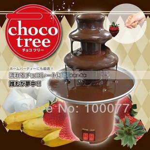 Mini Chocolate Fountain Household 3-Tier Fondue Machine Ch