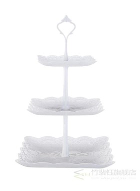 Tier Cake Stand Afternoon Tea Wedding Plates Party Bakeware