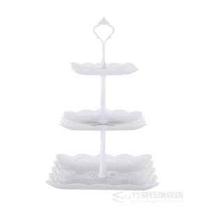 Tier Cake Stand Afternoon Tea Wedding Plates Party Bakeware